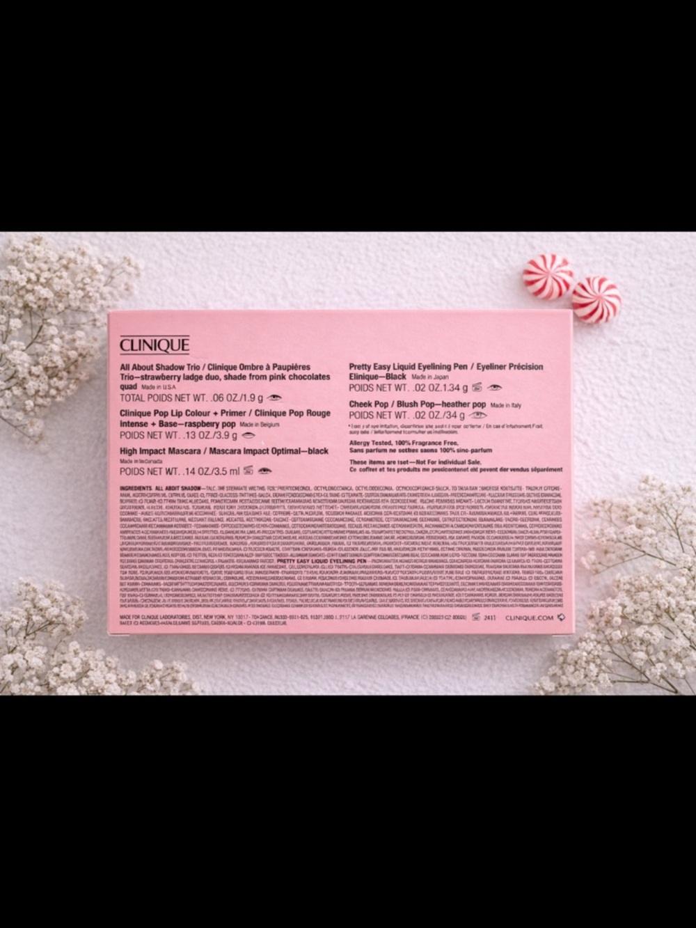 Clinique NEW Holiday Makeup Gift Set-Lipstick, Mascara, Eye Liner, Eye Shadow - Picture 3 of 3